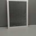 Fits 14x10 and 10x14 Duct Opening | Aluminum Eggcrate Return Air Grille | Low Noise & High Air Flow, Rust Proof Vent Cover Grill for Sidewall & Ceiling | White | Outer Dimensions: 15.75" X 11.75"