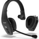 BlueParrott S650-XT Noise Cancelling Bluetooth Headset 2-in-1 Convertible Stereo to Mono Wireless Headset with Noise Cancellation, Extended Range and IP54-Rated Protection, Black