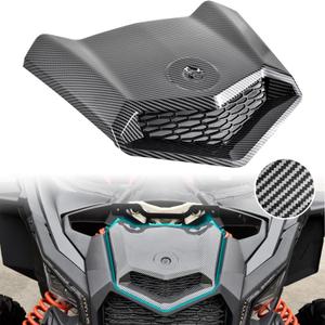 SAUTVS Carbon Fiber Pattern Turbo Hood for Can Am X3, Front Carbon Fiber Pattern Turbo Hood Scoop for Can-Am Maverick X3 XDS XRS MAX Turbo R 2017-2025 Accessories (Replace #705014313)