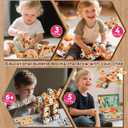 Kids Tool Set with Drill,155Pcs Toddler Tool Set with Toolbox,STEM Montessori Toys for 3 4 5 Year Old,Pretend Play Kid Toy,Educational Construction Toy for 3-5 Year Old Boy Girl,Birthday Gift for Kids