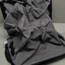 SOLEDI Double Laundry Hamper with Lid and Removable bag, Large Laundry Basket 2 Section with handles, Collapsible Dirty Clothes Hampers for Laundry, Bedroom, Dorm, College (145L, Grey)