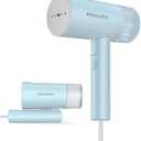 Steamer for Clothes, Foldable Handheld Clothing Wrinkles Remover for Garments with Thermostatic Ceramic Plate, Portable Mini Steamer Iron for 120V Countries (Celadon)