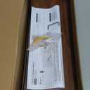 WOPITUES Floating Shelves with Wire Storage Basket, Bathroom Shelves Over Toilet with Protective Metal Guardrail, Wood Wall Shelves for Bathroom, Bedroom, Living Room, Toilet Paper- Dark Brown (15.7 inch)