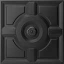 WOWSTAR 12-Pack 24"x24" Drop Ceiling Tiles, Waterproof Ceiling Panels, Only Fit into the Grid, Black