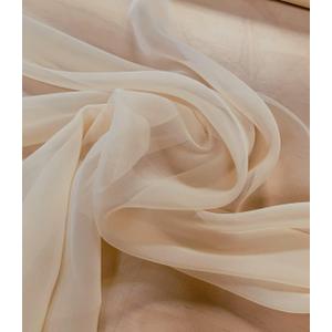 55/38 inch Nude Chiffon Fabric by The Yard 2 Pcs 
