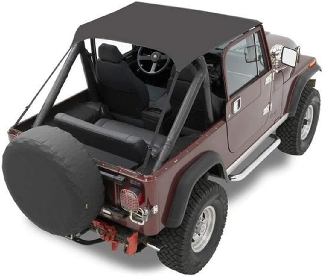 Bestop Traditional Bikini - Jeep '76-86 CJ7 / '81-85 Scrambler CJ8 / '87-91 Wrangler YJ (Tan)