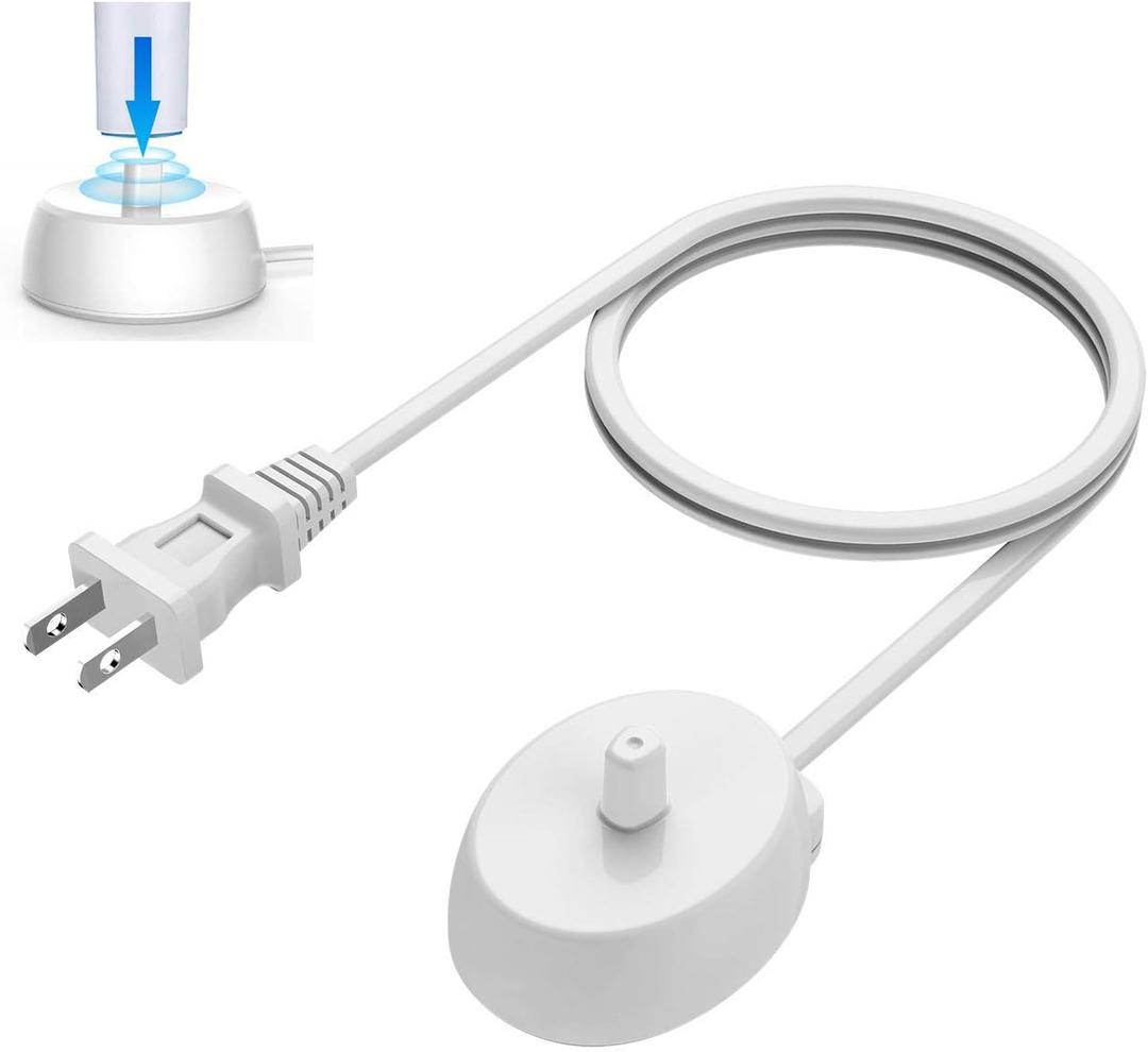 Replacement Charger Base for Braun Oral-b 3757 Electric Toothbrushes, Portable Waterproof Inductive Charger Fits Oral B Genuine Pro and Most