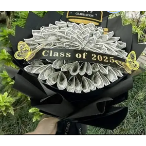 Graduation Gifts 2025 - DIY Money Bouquet for Her Him - Bouquets Filled with Folded Bills Gifts for Middle High School College - Class of 2025 Money Gift Ideas for Women Daughter Son