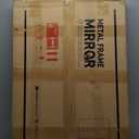 TokeShimi 20 x 30 Inch Gold Bathroom Wall Mirror Vanity Metal Frame Round Corner Rectangular for Home Decor Living Room Entryway (Horizontal/Vertical)