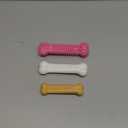 Nylabone Puppy Chew Toys & Natural Treat Triple Pack, Teething Enrichment Toys, Chicken & Bacon Flavor, Small Dogs - Up to 25 lbs (3 Pack) (Pink)