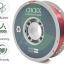 PETG Transparent 3D Printer Filament, Dimensional Accuracy +/- 0.03 mm, 1kg Spool(2.2lbs), 1.75 mm Fit for Most 3D Printers, Clear Red