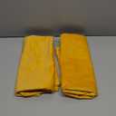 Couch Pillow Covers 22x22 Golden Yellow: 2 Pack Cozy Soft Velvet Square Throw Pillow Cases for Farmhouse Home Decor