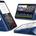 ESR for iPad Pro 11 Inch Case (M5/M4) 2025/2024, Rotating Case with Removable Magnetic Cover, Adjustable Portrait/Landscape Stand, 9 Standing Angles, Shift Series, Blue