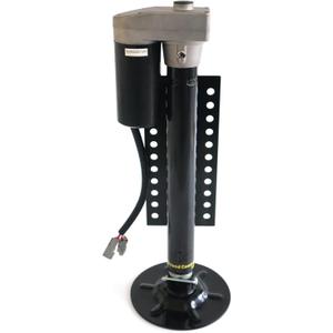 5th Wheel RV Jack Right Leg, Ground Control 3.0 Automatic 5th Wheel RV Leveling System Rear Hall Effect Jack with Motor, 5000 lbs, Black 344792