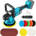 Cordless Car Polisher, 6 speeds Brushless Motor Handle Car Waxer with 150mm Work Disk, Compatible with MAKITA 18V Batteries (Battery Not Included)
