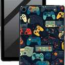 TPU Case for 10.1" Fire HD 10 Tablet (5th/7th/9th Generation,2015/2017/2019 Release) Tablet,Lightweight Black TPU Shockproof Protective Cover for HD 10 Tablet,Gaming Controllersca