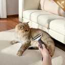 GooCare Pro Large 2-Sided Undercoat Rake, Deshedding Dematting Comb for Mats, Tangles & Shedding, 12/ 23 Stainless Steel Blades, ABS Handle, Ideal for Long Haired Cats, Dogs and Rabbits