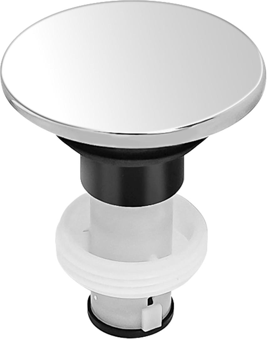 972-098A Drain Stopper Seal Polished Chrome Sink Stopper,Push & Seal Pop Up Drain Stopper Assembly,Drain Sink Part Number is 35338-06XX
