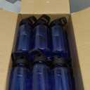 12 Pack Plastic Water Bottles 24 oz Blue Clear Water Bottles Bulk Reusable Sports Water Bottles with Spill Proof Lids for Gym Sports Home Office School