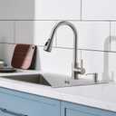 Sink Soap Dispenser Brushed Nickel, Soap Dispenser for Kitchen Sink Stainless Steel Refill from The Top Built in Sink Soap Dispensers with 13 OZ Soap Bottle