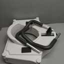 Drive Medical 2-in-1 Raised Toilet Seat with Removable Padded Arms - Elevated Bathroom Safety Support - Secure Locking Attachment - Easy Height Assistance - Durable Construction, Standard Toilets