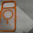 TORRAS Stronger Magnetic & Shockproof for iPhone 17 Pro Max Case, Fit for MagSafe, Military Grade Drop Protection, Camera Control, DIY Button, Slim for iPhone 17 Pro Max Case Translucent Cosmic Orange
