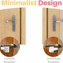Inaya Child Proof Door Lever Lock (4-Pack) - Door Handle Lock - 3M Adhesive - Minimalist Design - No Drilling Child Safety Door Handle Locks
