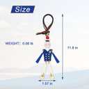 Jueqiba Bag Charm-Purse Charms for Handbags-Bag Keychain for Women (Jiqi-blue)