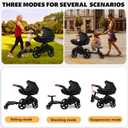 Universal Stroller Board with Detachable Seat Suitable for Most Brands of Strollers, Stroller Board Attachment for Toddler, Stroller with Standing Platform, Holds Children Up to 55lbs