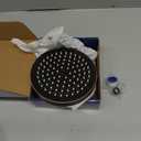 High Pressure Shower Head - Anti-Clogging Silicone Nozzles 2.5 GPM Removable Restrictor - Easy to Clean and Install - Includes Plumbers Tape - 6 inch - (Oil Rubbed Bronze 2.5GPM)