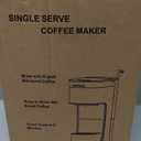 Horavie Single Serve Coffee Maker, Hot and Iced Coffee Maker for K Cup and Ground, 6 to 14 Oz Brew Sizes Single Cup Coffee Maker with Descaling Alert, Ideal for Home, Travel, RV and Dorm,Black
