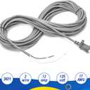 36ft Power Cord Compatible with Shark Navigator Lift-Away Upright Vacuum Cleaner Pro NV355 NV356 NV357 UV400 UV540 NV36 NV60 NV80 NV360 NV370 Rotator Lift-Away NV501 NV502 NV450 NV402