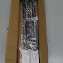 GXOACKJ Curtain Rods for windows 32-48 inch, 5/8 inch Decorative Curtain Rod Set, Matte Black Splicing Heavy Duty Metal Curtain Rod with Brackets