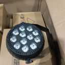 QTX | Rechargeable Mini LED PAR Light Powerful 12 x 1.5W LEDs & Up To 6 Hours Life From One Single Charge | Black