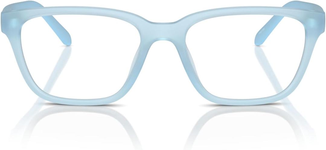 ARNETTE Men's An7250u Pheobe Universal Fit Square Prescription Eyewear Frames (Frosted Light Blue / Demo Lens)