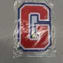 ron On Letters Patches Premium Quality - Cute Letter for Clothing - Varsity Patch for Clothes - Embroidered Letters 4 1/2 Patches for Jeans Jackets - Sew on Appliques Red G