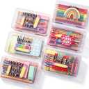 AmazingSpark 6 Pcs Clear Pencil Box Bulk for Classroom School Pencil Case
