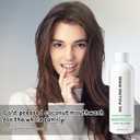 Spearmint Oil Pulling Rinse, Oil Pulling Rinse, Cold-Pressed Coconut Mouthwash for Teeth, Peppermint Mouthwash Freshness for Teeth and Gums, 8 Oz