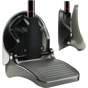 Shower Foot Rest for Shaving Legs, Foldable Shower Step with Powerful Suction Cup,Anti-Slip Shower Pedal with No Drilling Suction Cup,Black Shower Stand for for Pregnant Woman & Back Pain Sufferers
