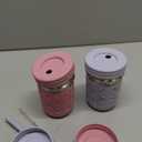 Elk and Friends 10oz Stainless Steel Kids + Toddler Drinking Cups | The Original Mason Jar with Sleeves + Lids | Silicone Straws | Smoothies | Storage Jar | Spill Resistant | Dishwasher Safe | 2 Pack (Plum/Lilac)