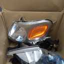 DWVO Headlights Assembly Compatible with 1997-2005 Chevy Venture 97-04 Oldsmobile Silhouette 97-98 Pontiac Trans Sport 99-05 Pontiac Montana Headlamp Replacement Pair (4 Pcs, Chrome)