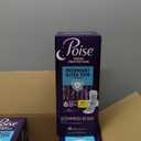 Poise Overnight Ultra Thin Incontinence & Postpartum Pads with Wings for Bladder Leaks, 8 Drop Extra Absorbent, Long Length, 60 Count (3 Packs of 20)