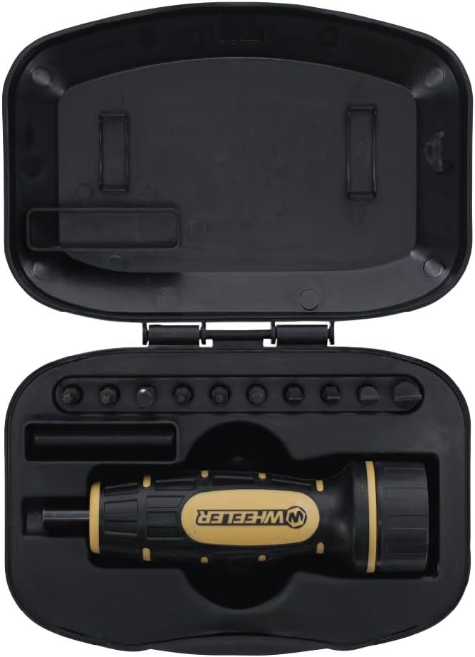 Wheeler Manual Firearms Accurizing Torque Wrench with Inch/Pounds Measurement, Bits and Storage Case for Scope Mounting, Gunsmithing and Maintenance