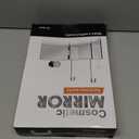 HIEEY 3 Way Mirror for Hair Cutting,360 Trifold Mirror with Height Adjustable Telescoping Hooks,and 5X Magnification,for Makeup, Hair Styling