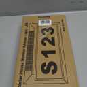 Solar Address Sign, Lighted Address Plaque Outdoor Waterproof, Illuminated Address Numbers, House Numbers for Outside (Black)