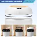 Pukomc Smart Sensor Wastebasket, Convenient and Hygienic Easy to Use, Technology Sensor Waterproof Wastebasket Plastic Trash can for Kitchen, Bathroom, Bedroom, Living Room, Office and Outdoor