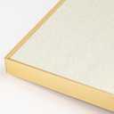 Lightomorrow Bulletin Board 30 x 20 inches, Oatmeal White Pin Board Vision Board, Golden Aluminum Framed Fabric Cork Board with 10 Push Pins