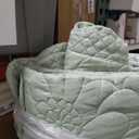 Oversized King Quilt Set Bedspread 120x120-Sage Green California King Quilts 3 PCS-Lightweight Quilted Bedding Extra Large-Floral Coverlet for All Season
