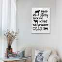 PHAMTE Cow Nursery Decor, Cow Wall Decor- Read Me a Story Tuck Me In Tight, Farm Nursery Decor, Farm Animal Cow Poster Print Framed Canvas Painting For Kids Bedroom Nursery Home Decor(16x24 Inch)