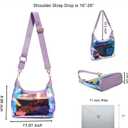 Clear Shoulder Bags for Women, Stadium Approved Cute Hobo Tote Crossbody Handbag Mini Clutch Purse